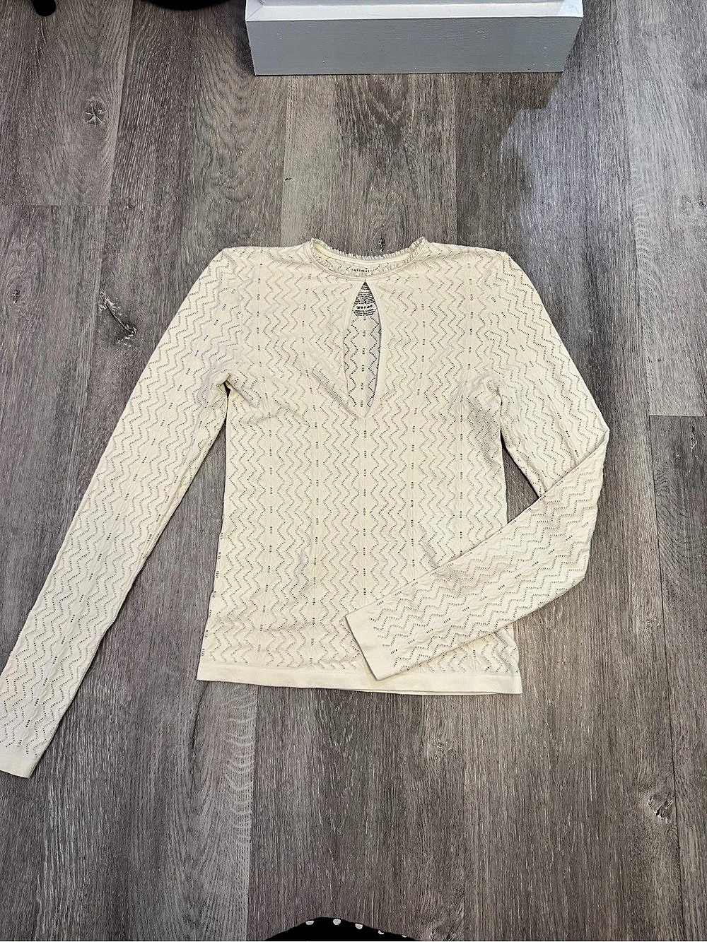 intimately free people Long Sleeve Top in Cream Size M/L